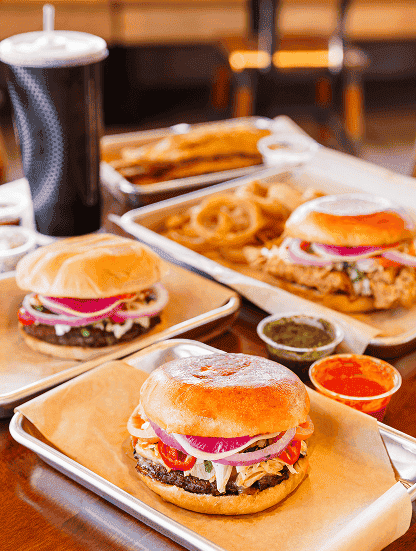 Burns Road — flame-grilled halal burger
