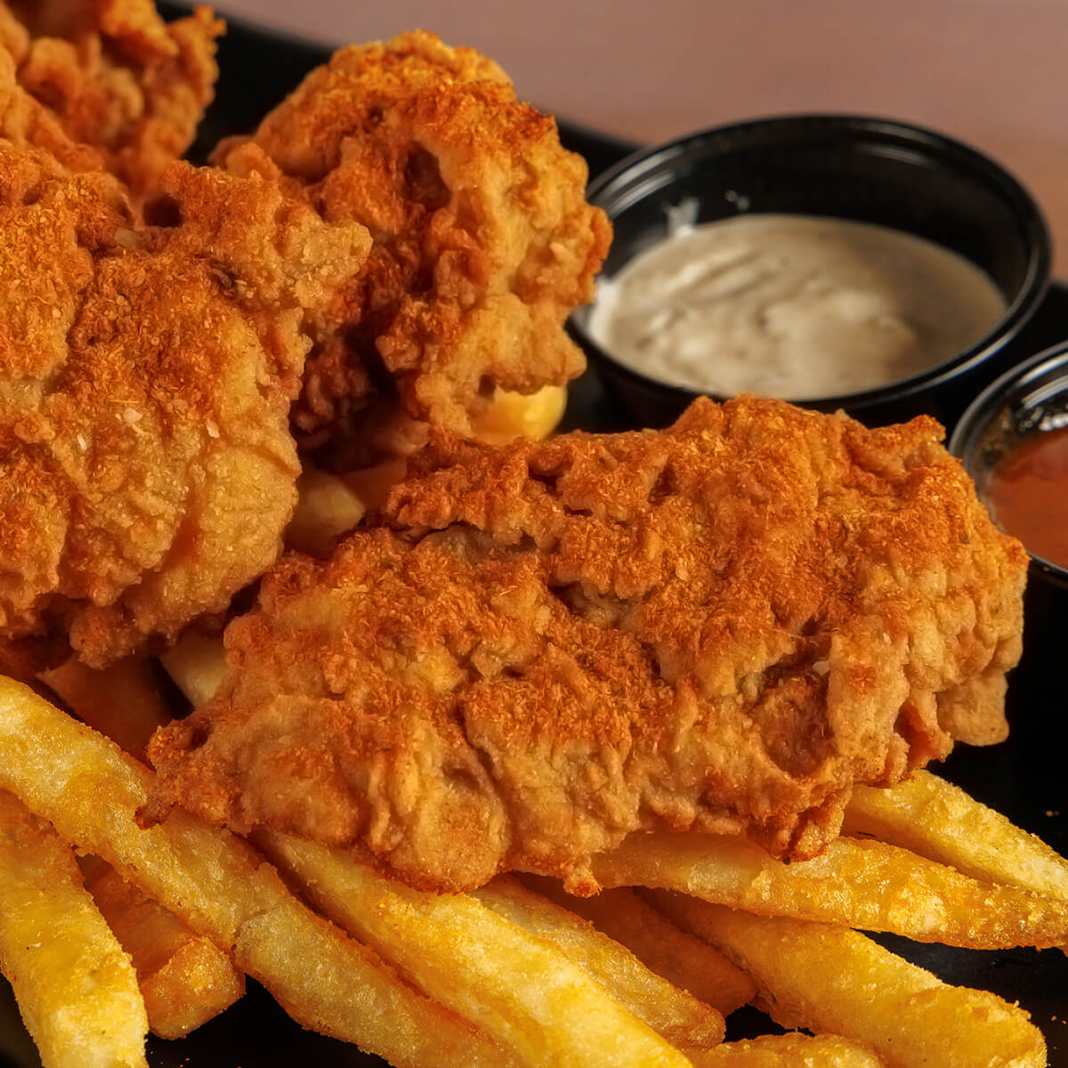 Chicken Tenders with Fries — Halal Menu Item at Burns Road Tustin CA