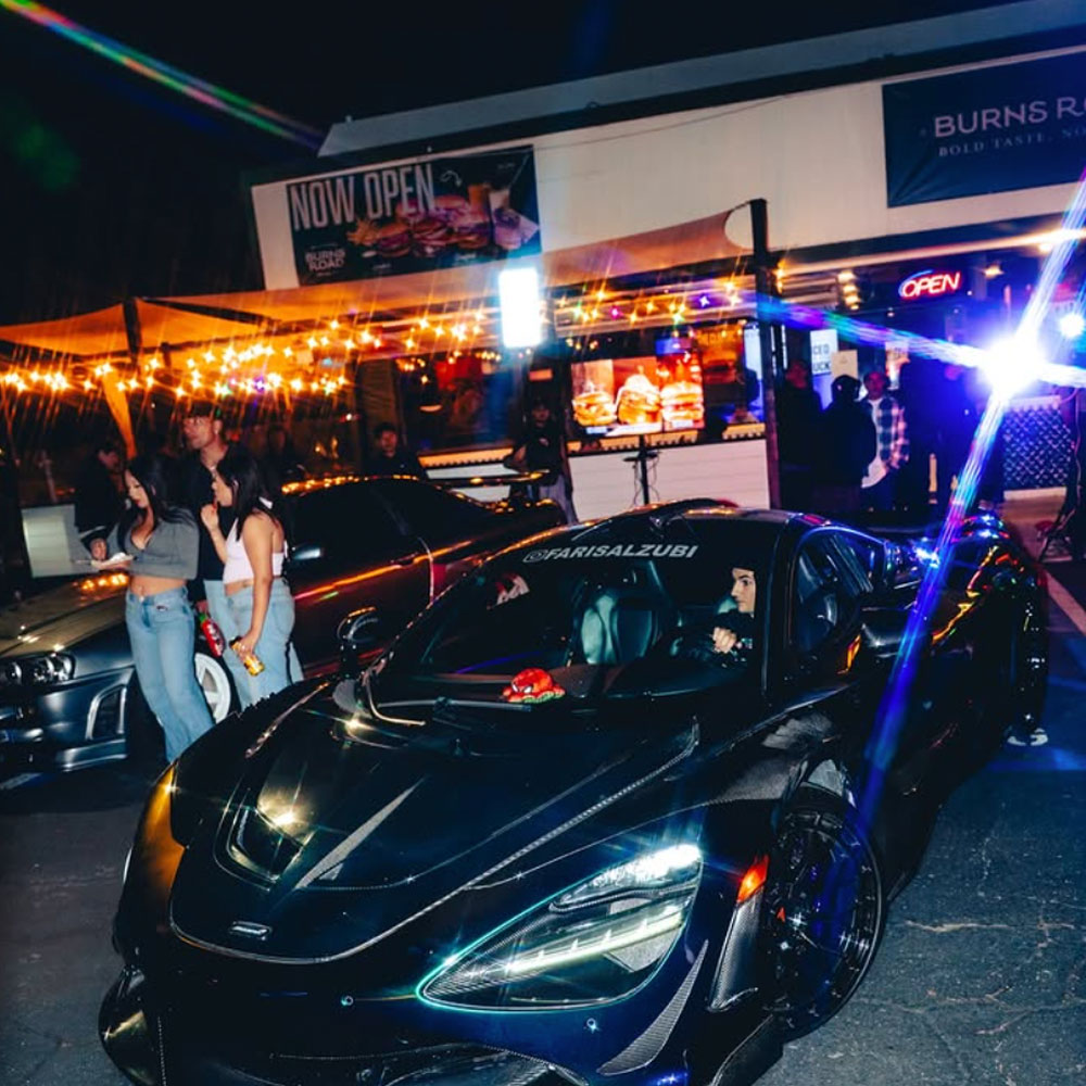 :  Group dining and corporate event space at Burns Road, Tustin
