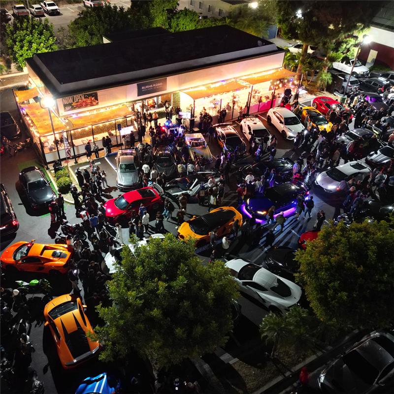 Private booking and celebration on the hookah patio at Burns Road, Tustin
